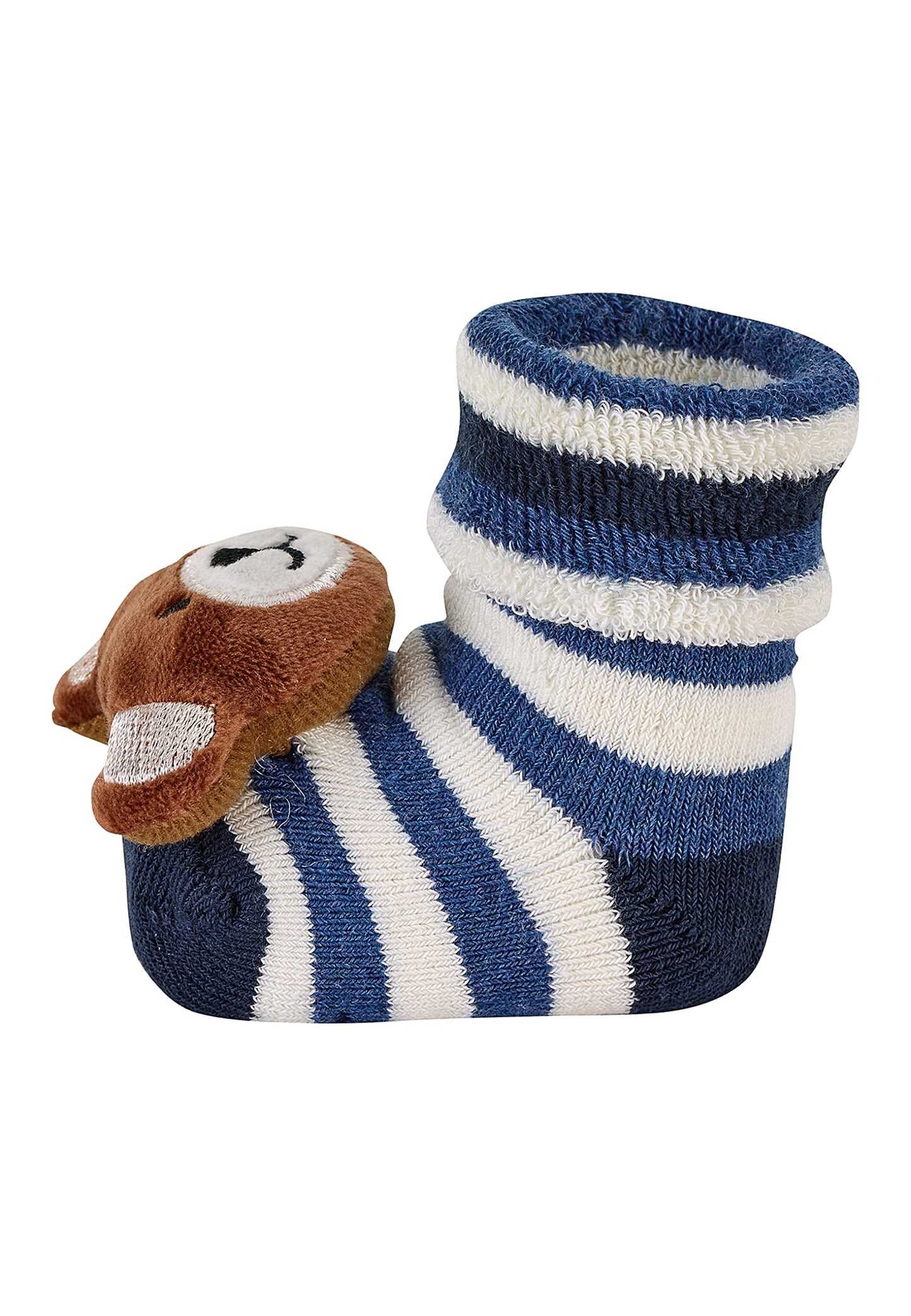 Sterntaler Baby - Jungen Baby-rasselsöckchen Bär Socken, Marine, 15-16 EU