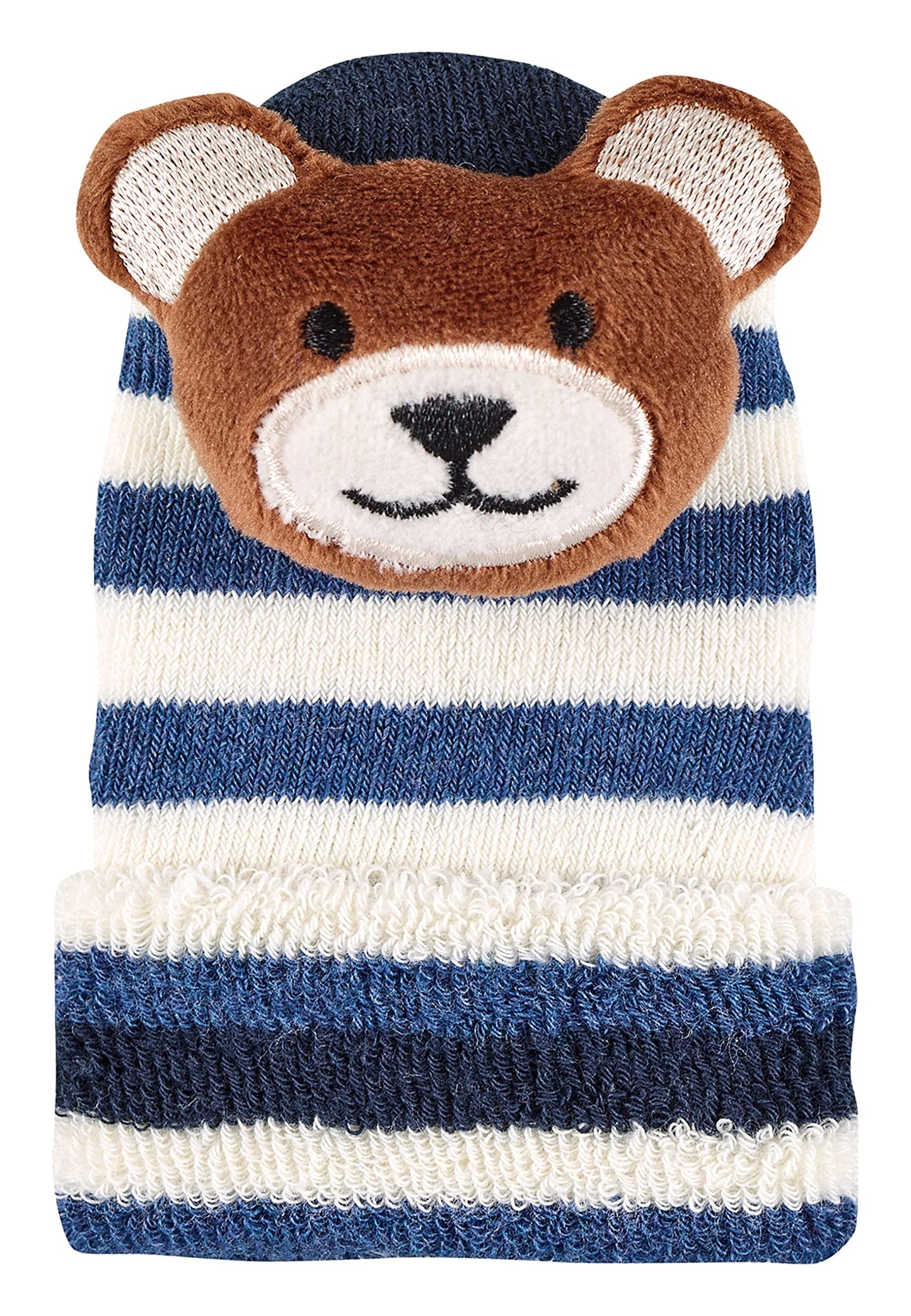 Sterntaler Baby - Jungen Baby-rasselsöckchen Bär Socken, Marine, 15-16 EU